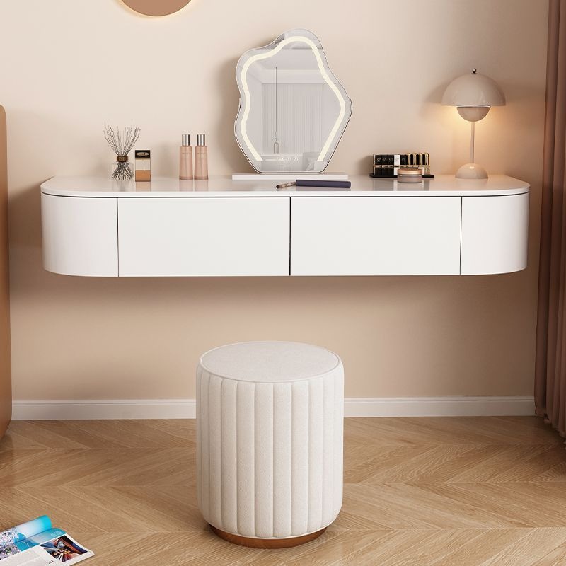 Smart Home Retrofit - Modern Cream Minimalist Wood LED Wall