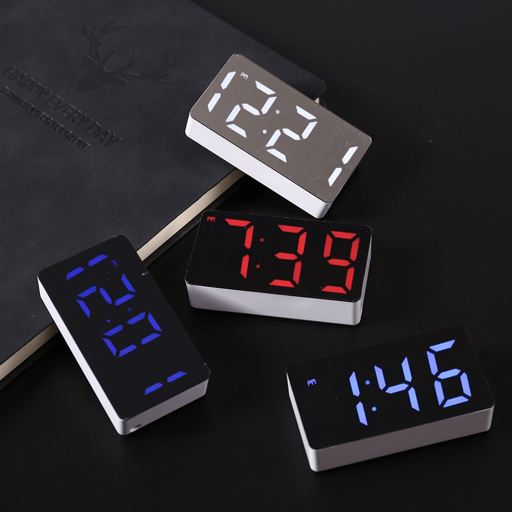 Smart Home Retrofit - LED Electronic Watch Mirror Alarm Clock
