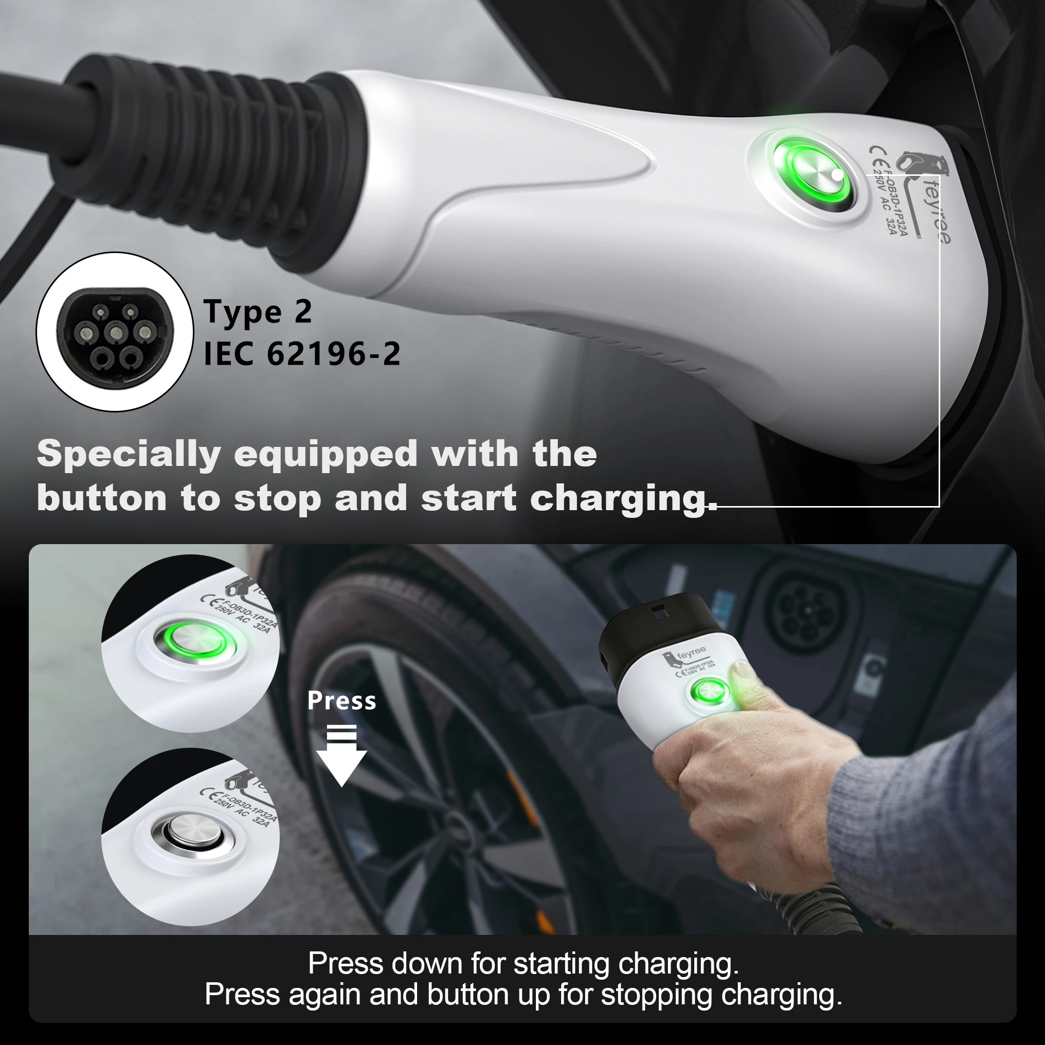 feyree EV Charger Type2 / Type - Smart Home Box 评论和价格