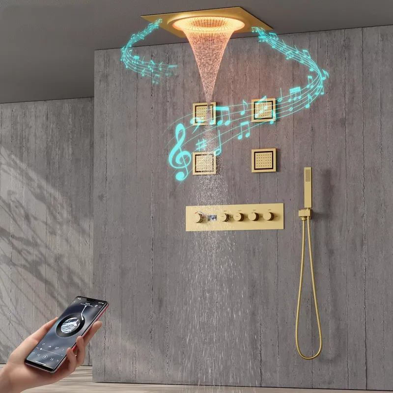 Smart LED Shower Set Bathroom  - Smart Home Hotel 评论和价格