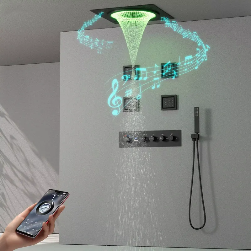 Smart LED Shower Set Bathroom  - Smart Home Hotel 评论和价格