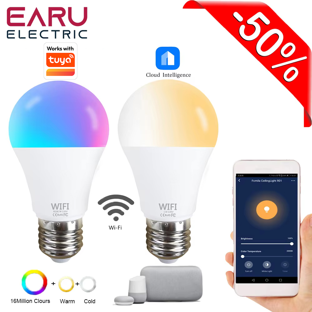 15W High Power Tuya WiFi Smart - Smart Bulb 评论和价格