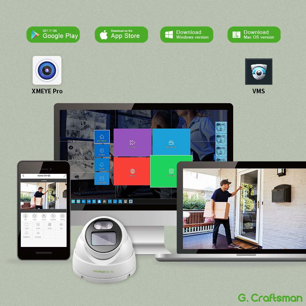 CN XMeye X 6MP, 2.8mm, 20FPS,  - Security Ip Camera 评论和价格