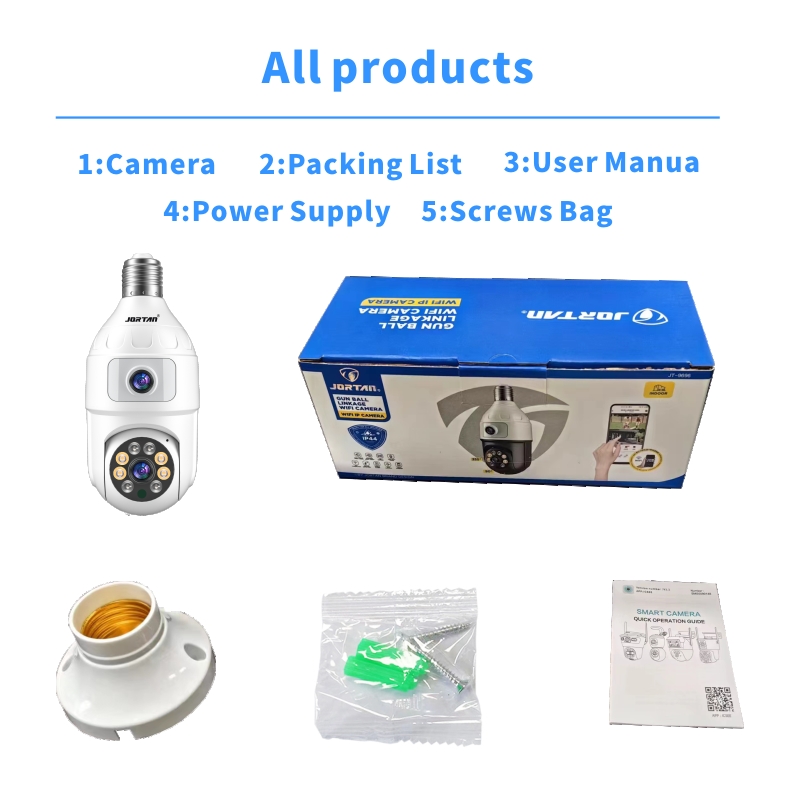 4MP Bulb E27 Dual Lens 360 Ind - Smart Home Os 评论和价格