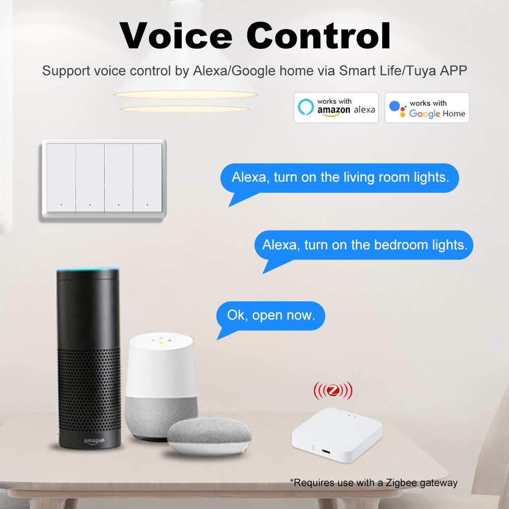 Manhot Smart zigbee Switch No  - Tuya Smart Switch 评论和价格