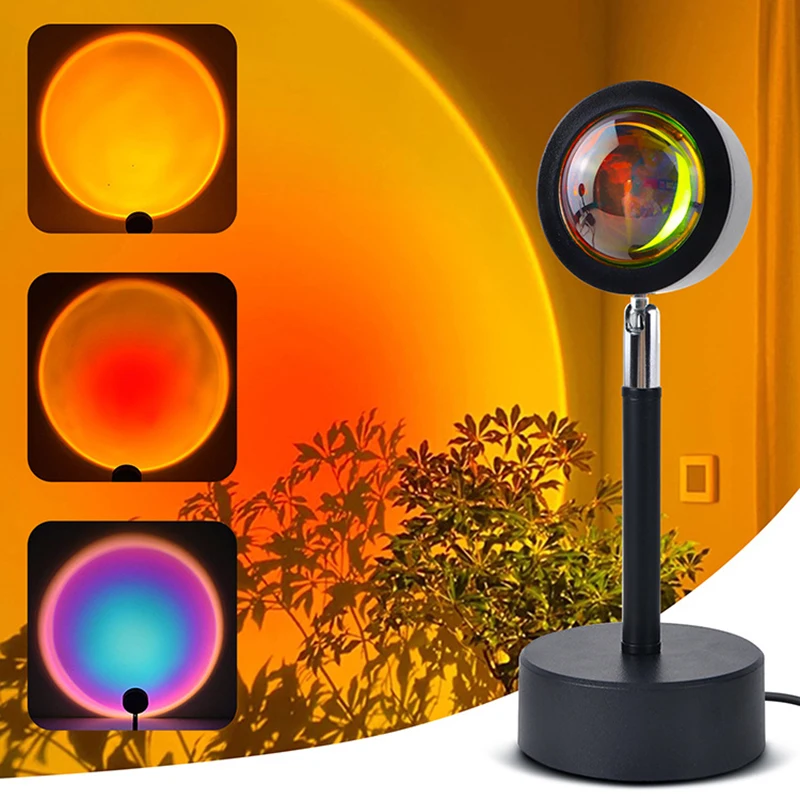 Smart LED Sunset Lamp Colorful - Smart Home Room 评论和价格