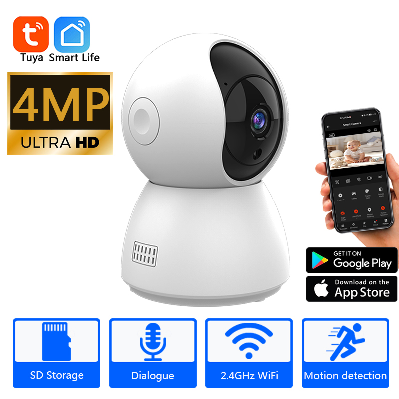 HD 4MP Tuya Smart Mini WiFi IP - Smart Home Os 评论和价格
