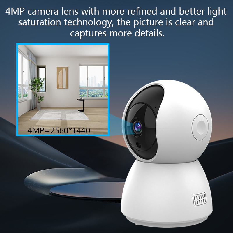 HD 4MP Tuya Smart Mini WiFi IP - Smart Home Os 评论和价格