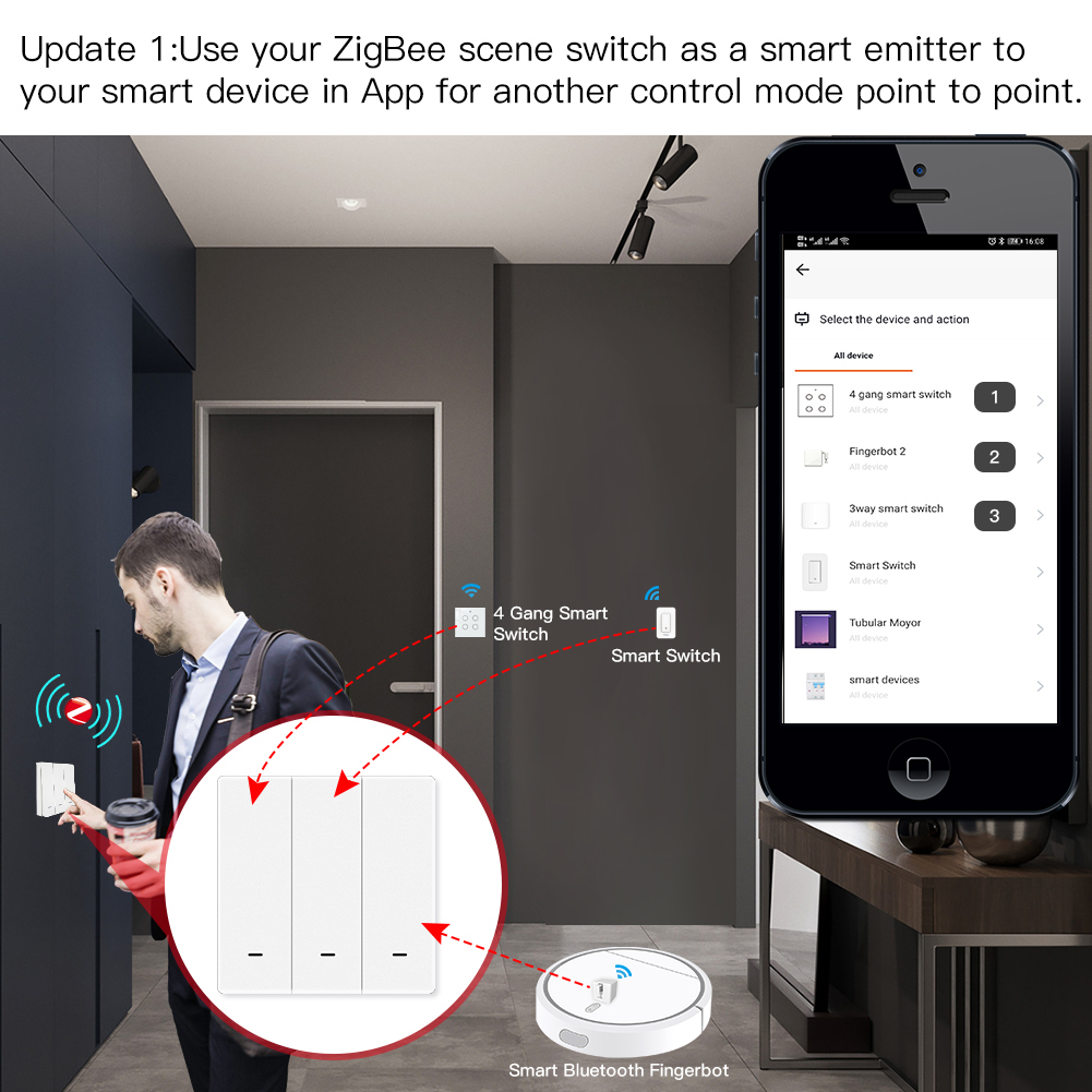 MOES Tuya ZigBee Scene Switch  - Tuya Smart Switch 评论和价格