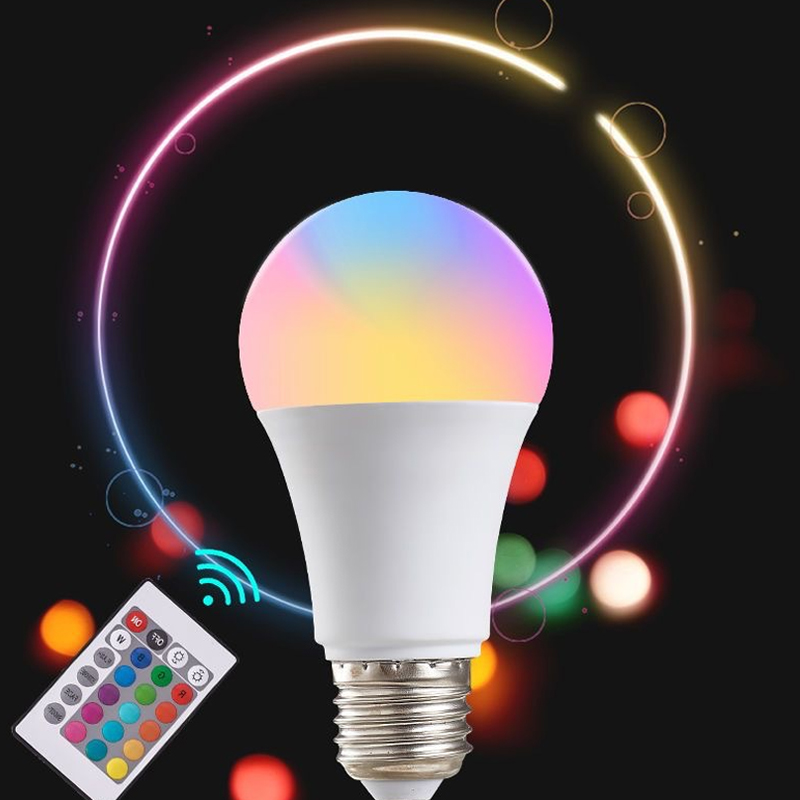 E27 220V 16 Colors RGB Bulb LE - Smart Bulb 评论和价格