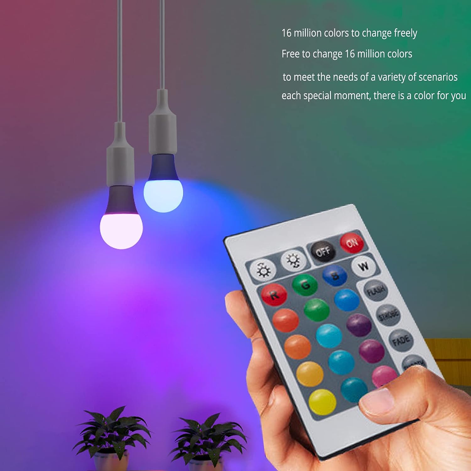 E27 220V 16 Colors RGB Bulb LE - Smart Bulb 评论和价格