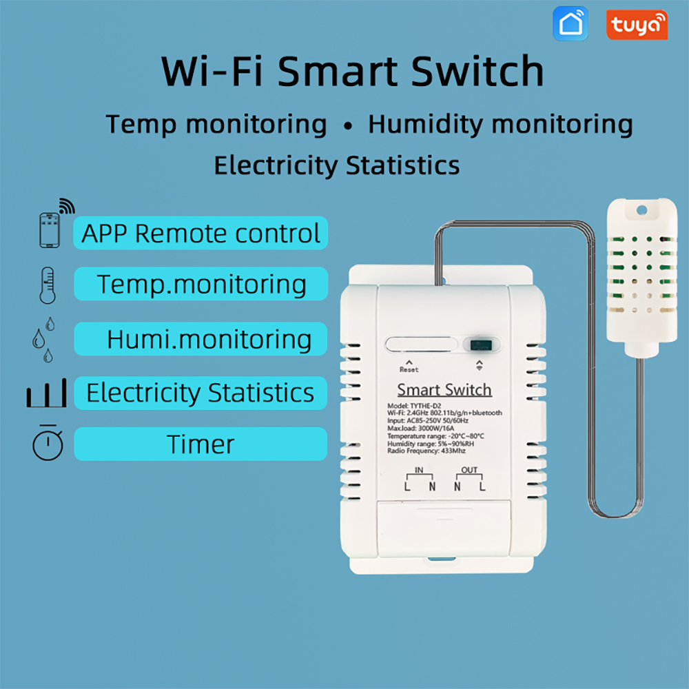 WiFi TH-16 Switch Tuya Wireles - Wifi Thermostat 评论和价格