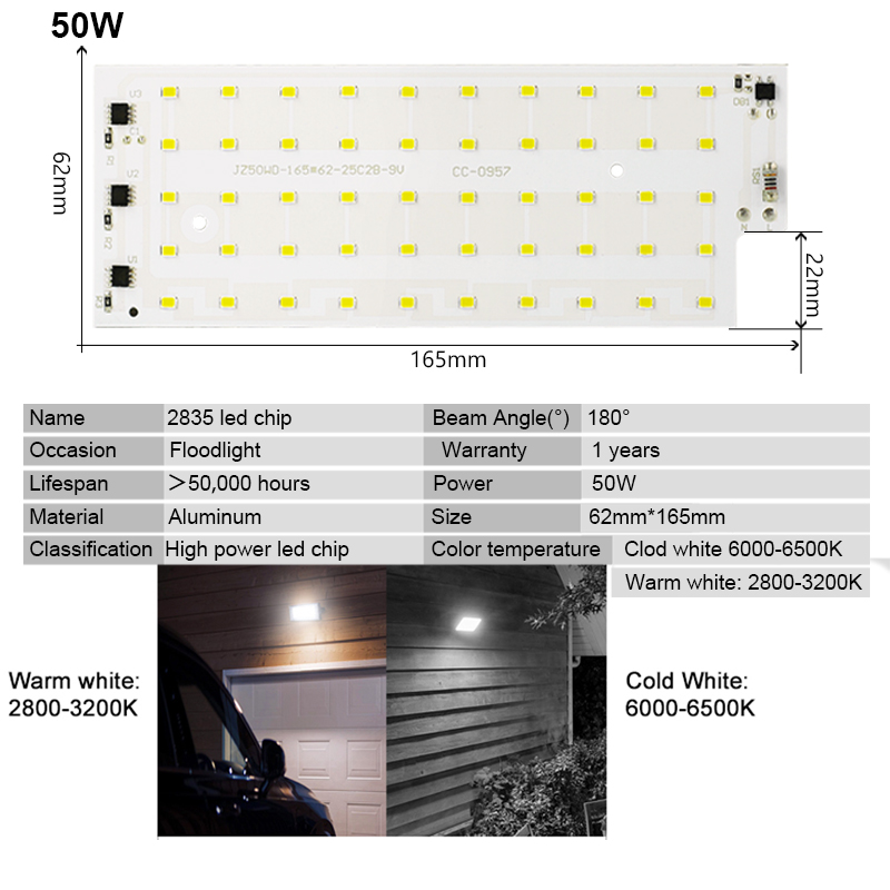 2pcs/lot 50W LED Lamp beads SM - Smart Bulb 评论和价格