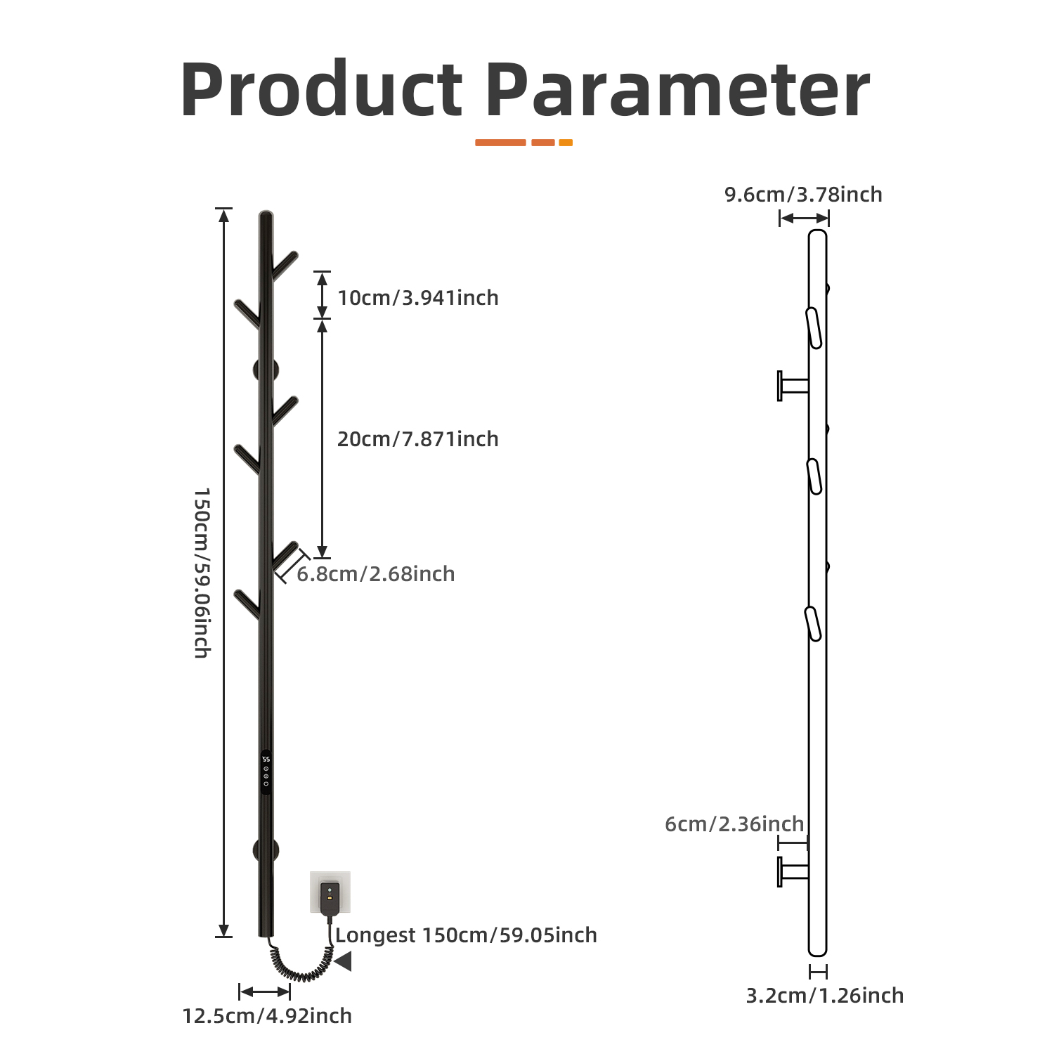 Smart Electric Towel Rack Eco- - Smart Home Hotel 评论和价格