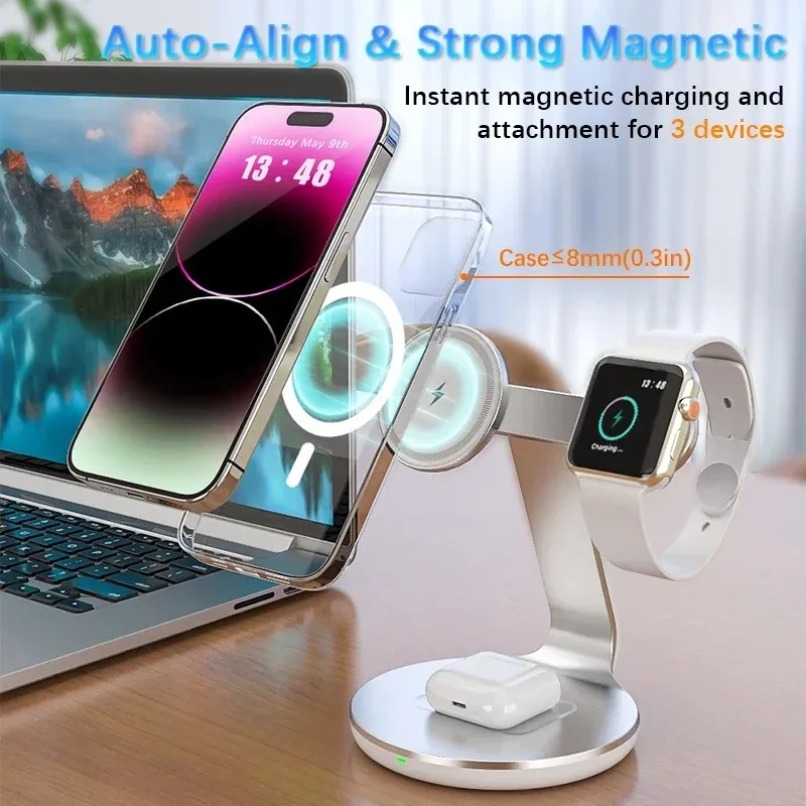 3 in 1 Wireless Charger Stand  - Smart Home Office 评论和价格