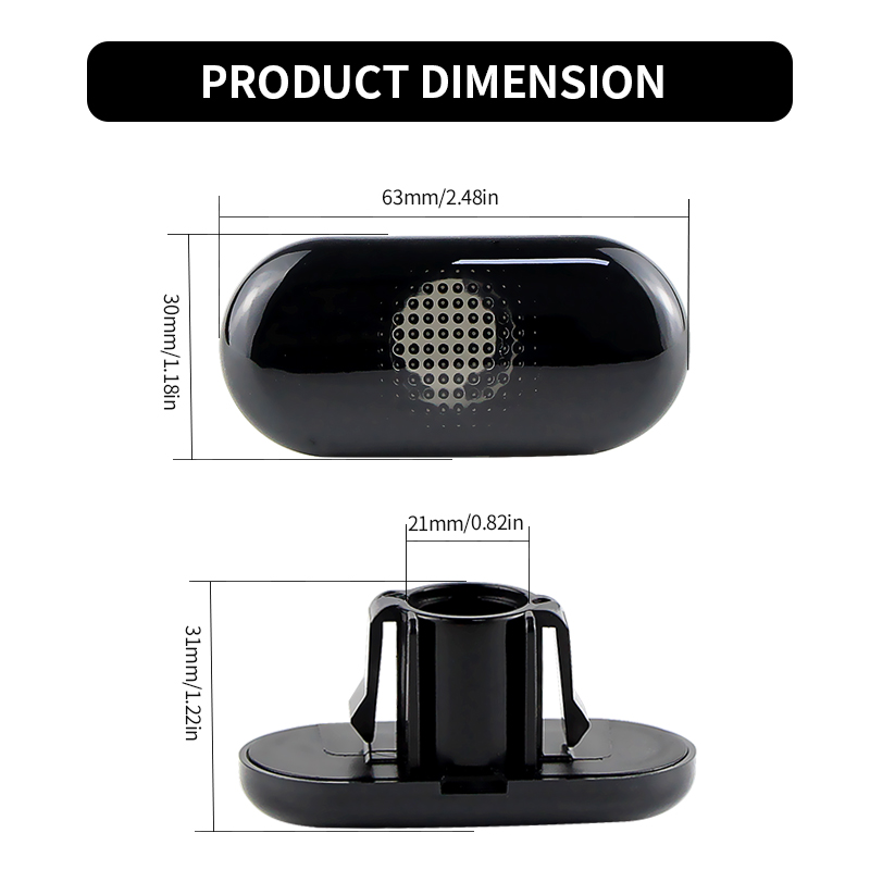 2PCS No Bulbs Fender Side Mark - Smart Bulb 评论和价格