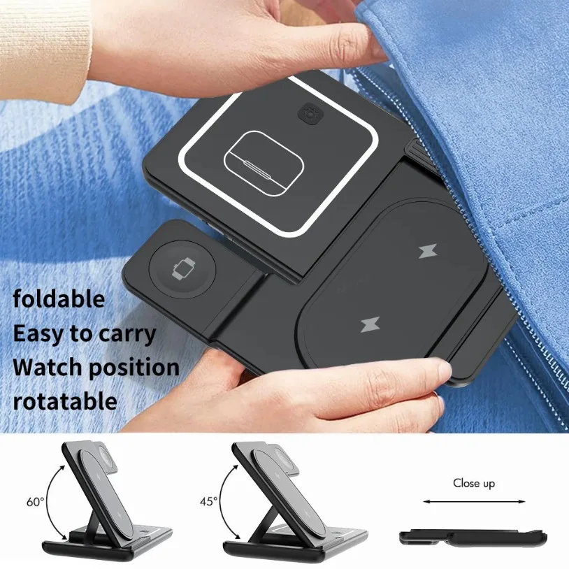 3 in 1 Foldable Wireless Charg - Smart Home Office 评论和价格