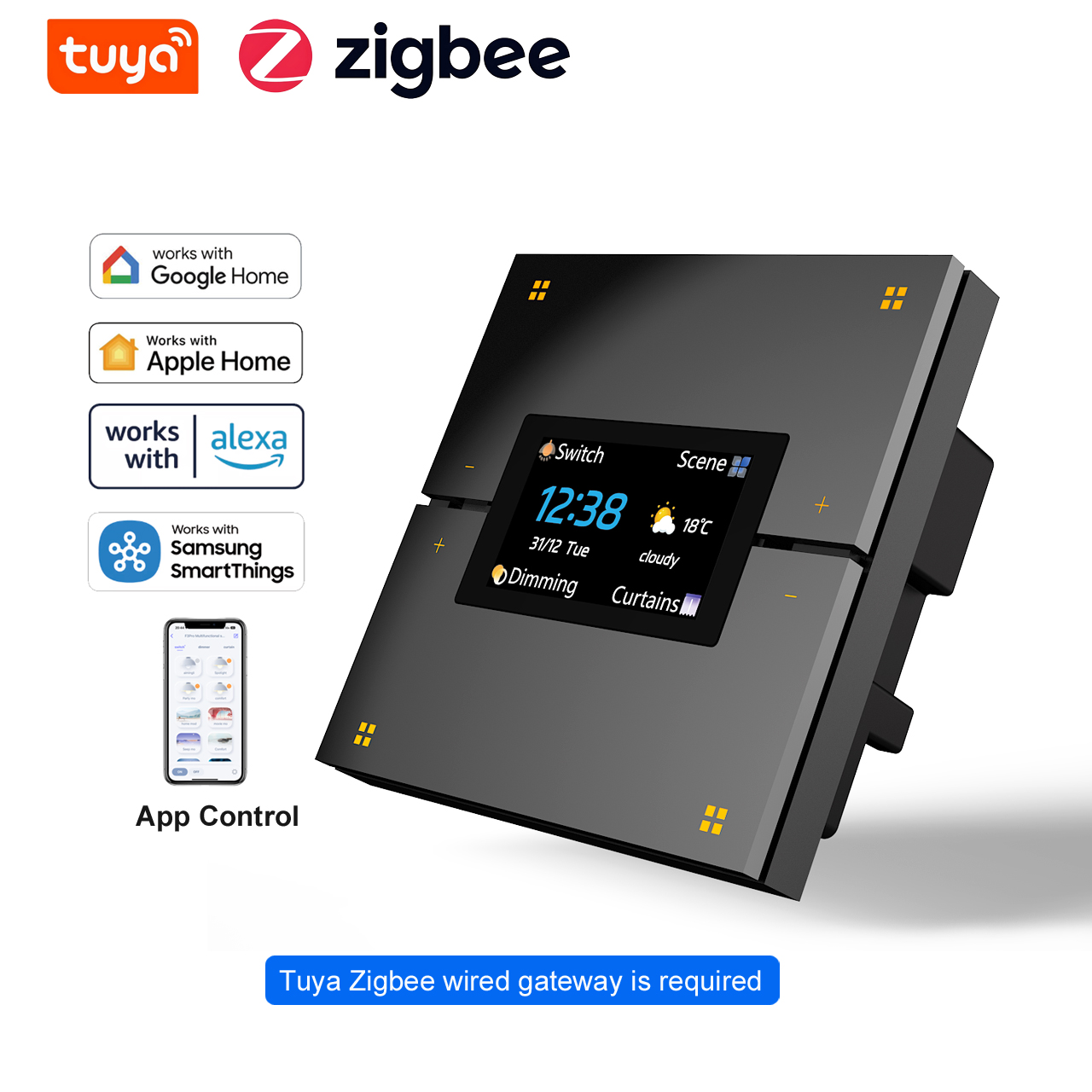 M9 Pro 8-Button UK Tuya Smart  - Smart Home Hotel 评论和价格