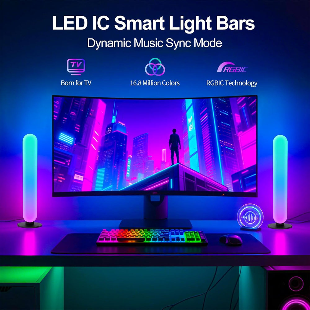 1/2/3Pcs Smart LED Light Bar,1 - Smart Bulb 评论和价格