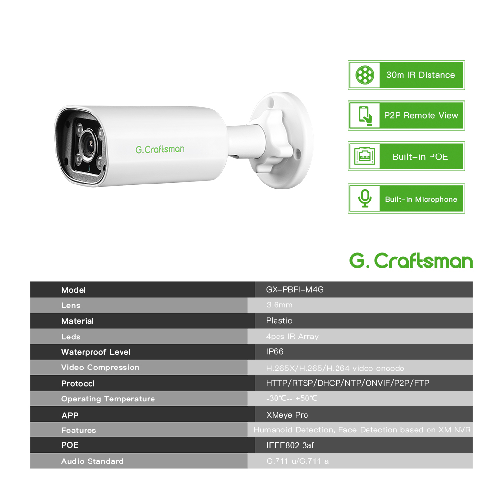 C GC PB 4MP POE IP Camera,Buil - Security Ip Camera 评论和价格