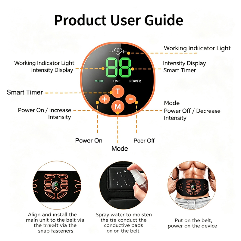 Abdominal Toning Belt Smart Ab - Smart Home Usb 评论和价格