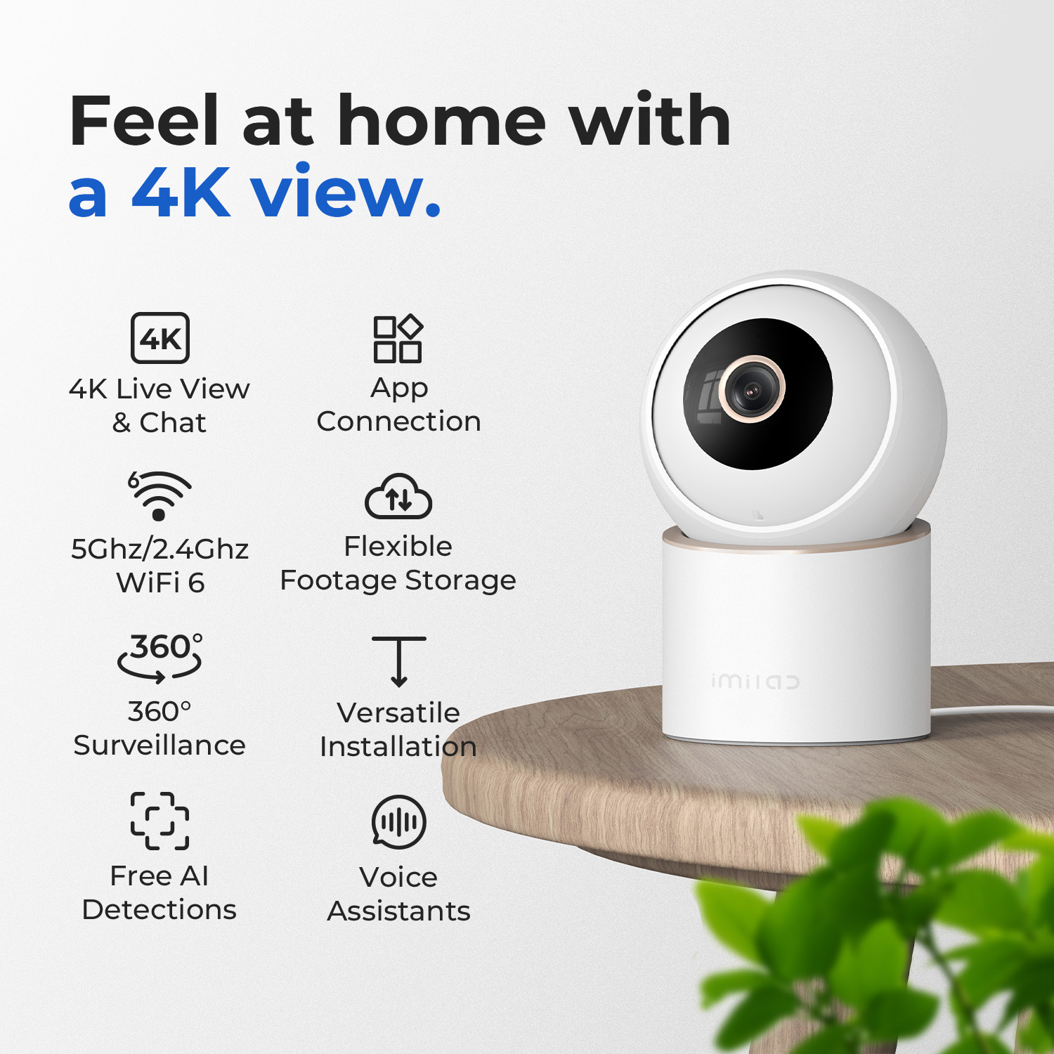 IMILAB C40 8MP Smart Camera 5G - Smart Home Os 评论和价格