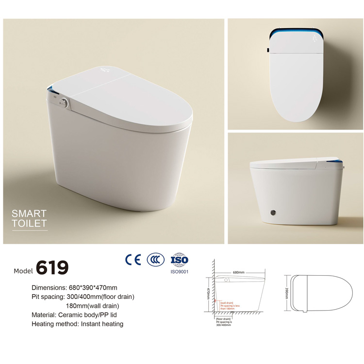 Luxury Square Smart Toilet Aut - Smart Home Hotel 评论和价格