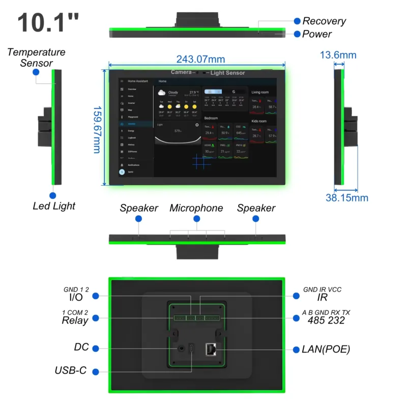 Home Assistant 10.1 Inch Andro - Smart Home Pc 评论和价格