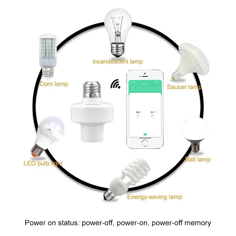 Tuya Smart E27 Socket Switch A - Smart Bulb 评论和价格