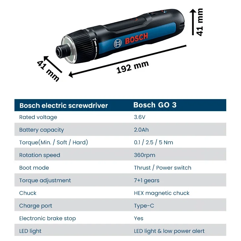 BOSCH Go 3 Electric Screwdrive - Smart Home Bosch 评论和价格